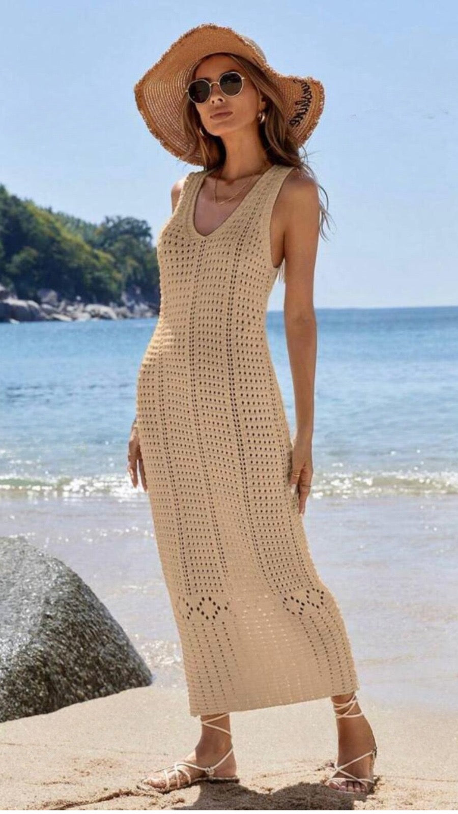 white christmas dresses Crochet Gypsy Dress main image 1