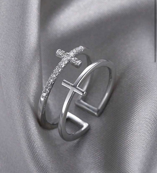 “Walk by Faith” Ring: Silver