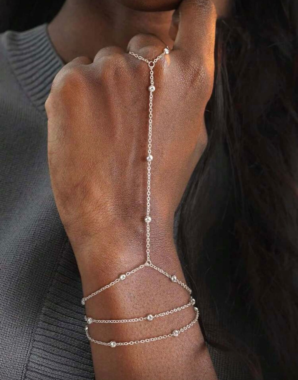 Ball Detail Hand Chain