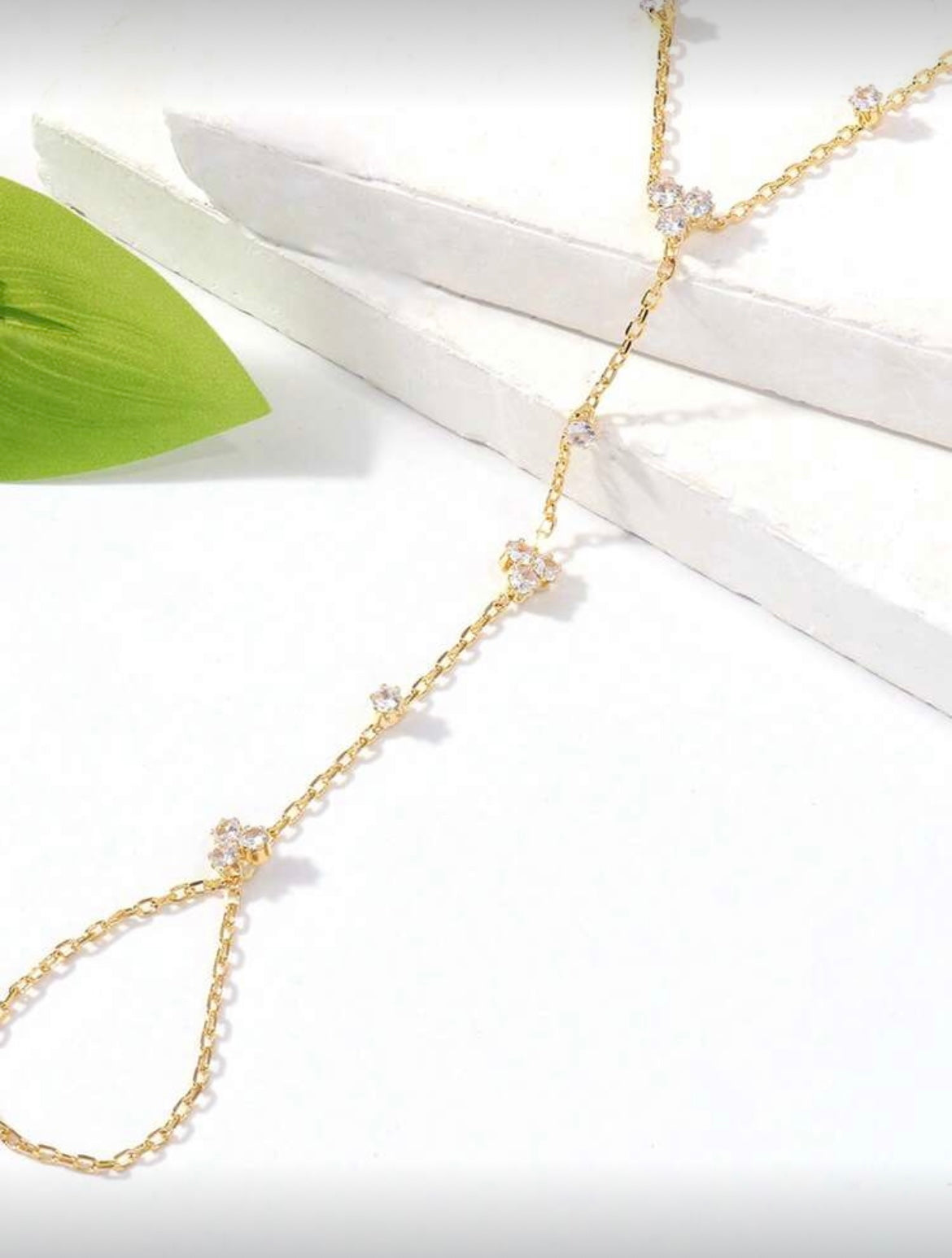Stone Detail Hand Chain
