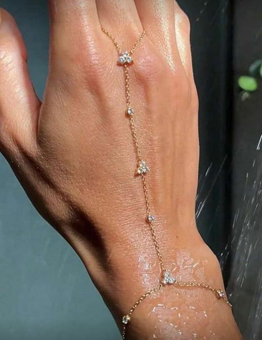 Stone Detail Hand Chain